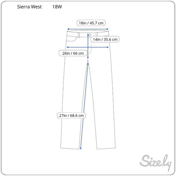 Sierra West Womens Blue Jeans Size 18W High Waisted Stretch Medium Wash Denim - Picture 6 of 7